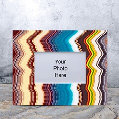 Line Vertical Lines Color Lines White Tabletop Photo Frame 4 x6  by Bangk1t