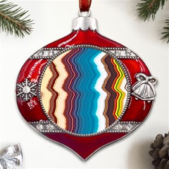 Line Vertical Lines Color Lines Metal Snowflake And Bell Red Ornament by Bangk1t