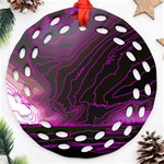 Pink Storm Pink Lightning Ornament (Round Filigree) Front