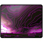 Pink Storm Pink Lightning Two Sides Fleece Blanket (Medium) 58.8 x47.4  Blanket Front