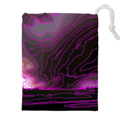 Pink Storm Pink Lightning Drawstring Pouch (5xl)