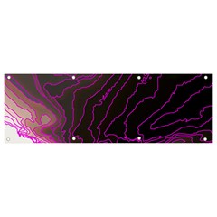 Pink Storm Pink Lightning Banner And Sign 9  X 3  by Bangk1t