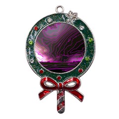 Pink Storm Pink Lightning Metal X mas Lollipop With Crystal Ornament