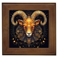 Aries Star Sign Framed Tile by Bangk1t