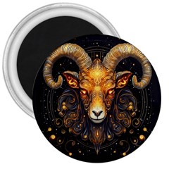 Aries Star Sign 3  Magnets by Bangk1t