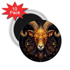 Aries Star Sign 2 25  Magnets (10 Pack)  by Bangk1t