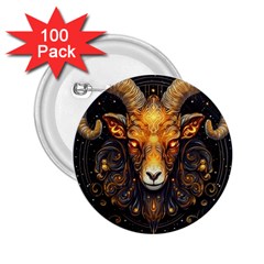 Aries Star Sign 2 25  Buttons (100 Pack)  by Bangk1t