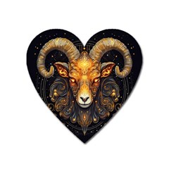 Aries Star Sign Heart Magnet by Bangk1t