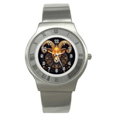 Aries Star Sign Stainless Steel Watch by Bangk1t