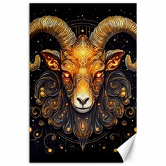 Aries Star Sign Canvas 24  X 36  by Bangk1t