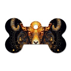 Aries Star Sign Dog Tag Bone (one Side) by Bangk1t