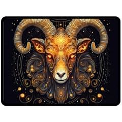 Aries Star Sign Fleece Blanket (large) by Bangk1t