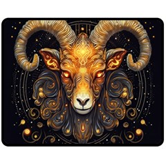 Aries Star Sign Fleece Blanket (medium) by Bangk1t