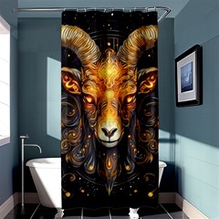 Aries Star Sign Shower Curtain 36  X 72  (stall)  by Bangk1t