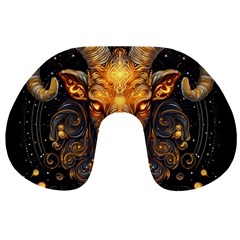 Aries Star Sign Travel Neck Pillow by Bangk1t