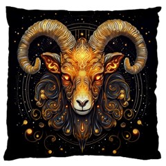 Aries Star Sign Standard Premium Plush Fleece Cushion Case (two Sides) by Bangk1t