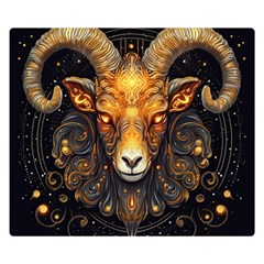 Aries Star Sign Two Sides Premium Plush Fleece Blanket (small) by Bangk1t