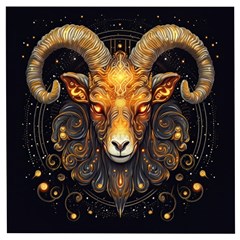 Aries Star Sign Wooden Puzzle Square by Bangk1t