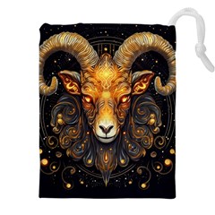 Aries Star Sign Drawstring Pouch (4xl) by Bangk1t