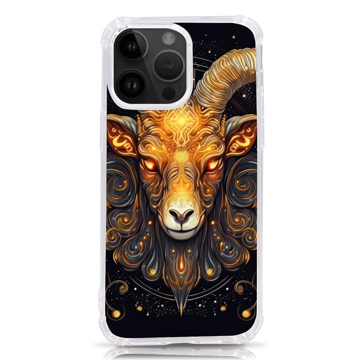 Aries Star Sign iPhone 14 Pro Max TPU UV Print Case