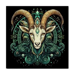 Capricorn Star Sign Tile Coaster by Bangk1t