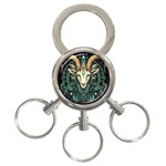 Capricorn Star Sign 3-Ring Key Chain Front