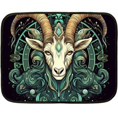 Capricorn Star Sign Fleece Blanket (mini) by Bangk1t