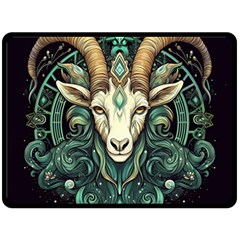 Capricorn Star Sign Fleece Blanket (large) by Bangk1t