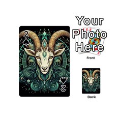 Capricorn Star Sign Playing Cards 54 Designs (mini) by Bangk1t