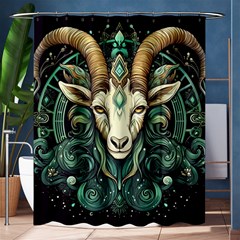 Capricorn Star Sign Shower Curtain 60  X 72  (medium)  by Bangk1t