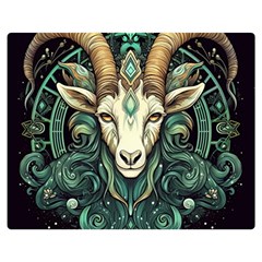 Capricorn Star Sign Two Sides Premium Plush Fleece Blanket (medium) by Bangk1t