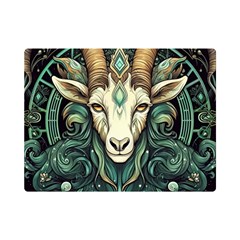 Capricorn Star Sign Premium Plush Fleece Blanket (mini)