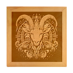 Capricorn Star Sign Wood Photo Frame Cube by Bangk1t