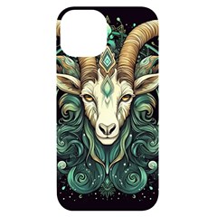 Capricorn Star Sign Iphone 14 Black Uv Print Case by Bangk1t