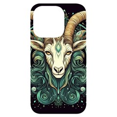 Capricorn Star Sign Iphone 14 Pro Black Uv Print Case by Bangk1t