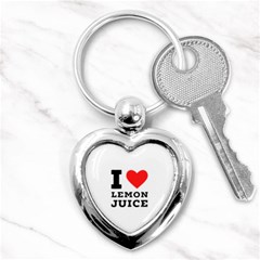 I Love Lemon Juice Key Chain (heart) by ilovewhateva