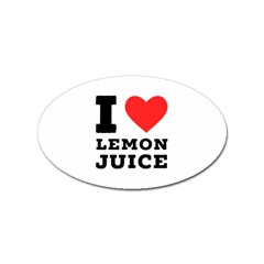 I Love Lemon Juice Sticker Oval (100 Pack) by ilovewhateva