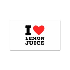 I Love Lemon Juice Sticker Rectangular (100 Pack) by ilovewhateva