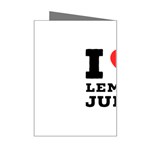 I love lemon juice Mini Greeting Card Right