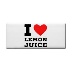 I Love Lemon Juice Hand Towel by ilovewhateva