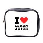 I love lemon juice Mini Toiletries Bag (Two Sides) Front