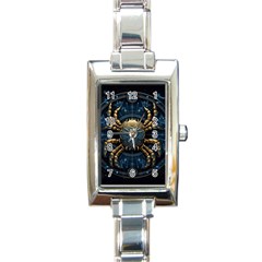 Cancer Star Sign Astrology Rectangle Italian Charm Watch