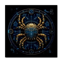 Cancer Star Sign Astrology Tile Coaster by Bangk1t