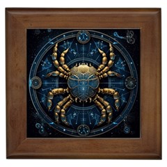 Cancer Star Sign Astrology Framed Tile by Bangk1t