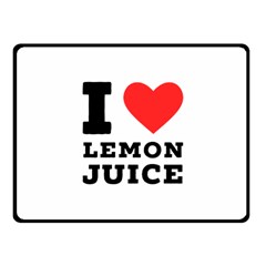 I Love Lemon Juice Fleece Blanket (small) by ilovewhateva