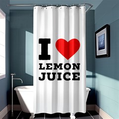 I Love Lemon Juice Shower Curtain 36  X 72  (stall)  by ilovewhateva