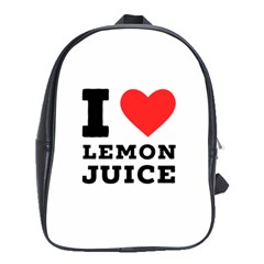 I Love Lemon Juice School Bag (xl) by ilovewhateva