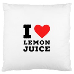 I Love Lemon Juice Standard Premium Plush Fleece Cushion Case (two Sides) by ilovewhateva