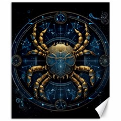 Cancer Star Sign Astrology Canvas 8  X 10  by Bangk1t