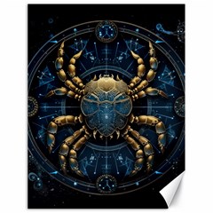 Cancer Star Sign Astrology Canvas 18  X 24  by Bangk1t